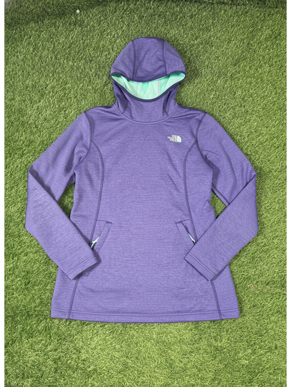 Vintage The North Face Pullover Hoodie Purple Womens Medium
